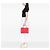 Bolsa Galleria Double Zip Medium em Tessuto e Saffiano Stitch vermelha Prada - vista 6