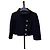 Chanel Black Tweed Jacket with Gold Buttons Size 34
