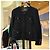 Chaqueta Chanel Rome de tweed negro - vista 3
