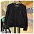 Chaqueta Chanel Rome de tweed negro - vista 4