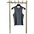 Miu Miu Cropped Top aus Baumwolle Rippstrick Grau