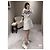 Falda Dior Blanca de Lana con Patrón de Cuadros Diamante Talla 36 - vista 6