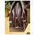 Lancel Adjani Set Borsa e Portafoglio in Pelle Effetto Coccodrillo Marrone - vista 11