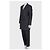 16 Céline Celine Gray Wool Suit: Dbl-Breasted Jacket & Tapered Pants Sz/36 Pre-owned - view 2