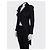 Alexander McQueen taillierter schwarzer Blazer, voluminöse Schultern, gebraucht - Ansicht 2