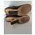 Fendi black leather ankle boots with gold heel. - view 10
