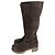 Botas altas de piel marrón Prada