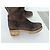 Botas altas de piel marrón Prada - vista 5