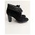 Stivaletti Tod's in camoscio nero con lacci e tacco - vista 2