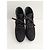Stivaletti Tod's in camoscio nero con lacci e tacco - vista 3