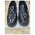 Brunello Cucinelli Mocassini in pelle verniciata nera con nappe - vista 5