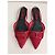 Carolina Herrera Rote Mesh-Flats mit CH-Logo - Ansicht 2