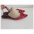 Carolina Herrera Rote Mesh-Flats mit CH-Logo - Ansicht 4