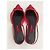 Carolina Herrera Rote Mesh-Flats mit CH-Logo - Ansicht 6