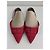 Carolina Herrera Rote Mesh-Flats mit CH-Logo - Ansicht 7