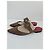 Carolina Herrera Mules in pelle marrone con dettaglio logo - vista 2