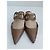 Carolina Herrera Mules in pelle marrone con dettaglio logo - vista 5