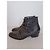 Galliano Schwarze Lederstiefeletten mit Nieten - Ansicht 4