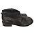 Rundholz women's black leather ankle boots