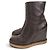 Céline Celine Keilabsatzstiefel aus schwarzem Leder