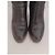 Céline Celine Keilabsatzstiefel aus schwarzem Leder - Ansicht 3