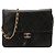 Borsa Chanel Flap Bag in pelle di agnello nera