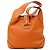 Céline Celine Sac à épaule en cuir orange