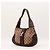 Bolsa Hobo Gucci Monogram Canvas Couro Marrom - vista 2