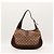 Bolsa Hobo Gucci Monogram Canvas Couro Marrom - vista 3