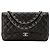 CHANEL - Borsa a tracolla Classique/Timeless Jumbo Chanel in pelle caviar nera