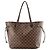 LOUIS VUITTON - Louis Vuitton Neverfull MM Shopper aus beschichtetem Damier Ebène Canvas