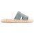 HERMÈS - Sandali Hermès Antigua in camoscio grigio e rafia (T40) - vista 2
