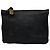Pouch Vintage Loewe in Pelle Fine anni '70 Nero Oro