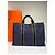 Sac cabas vintage Hermès Canvas Navy Olive Green - vue 8