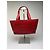 Vintage Givenchy Structured Leather Tote Red Gold - view 2