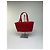 Vintage Givenchy Structured Leather Tote Red Gold - view 8