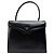 Vintage Givenchy strukturierte Lederhandtasche mit oberem Griff Späte 1970s Black