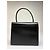 Vintage Givenchy strukturierte Lederhandtasche mit oberem Griff Späte 1970s Black - Ansicht 2