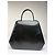 Vintage Givenchy strukturierte Lederhandtasche mit oberem Griff Schwarz Gold - Ansicht 2