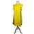 Stella Mc Cartney Vintage Stella McCartney geripptes Baumwoll-Shiftkleid Gelb 2015 S