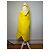 Stella Mc Cartney Vintage Stella McCartney geripptes Baumwoll-Shiftkleid Gelb 2015 S - Ansicht 2
