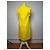 Stella Mc Cartney Vintage Stella McCartney geripptes Baumwoll-Shiftkleid Gelb 2015 S - Ansicht 3