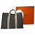 Borsa Tote Vintage Hermès Troca Canvas Fine anni 1990 Grigio Scuro Arancione
