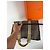 Borsa Tote Vintage Hermès Troca Canvas Fine anni 1990 Grigio Scuro Arancione - vista 9