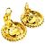 Chanel CC vergoldete Clip-On Ohrringe im Sunburst-Design - Ansicht 5