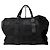 Vintage Versace Weekender Duffle Bag aus Nylon mit Lederbesatz Schwarz