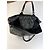 Vintage Versace Weekender Duffle Bag aus Nylon mit Lederbesatz Schwarz - Ansicht 2