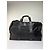 Vintage Versace Weekender Duffle Bag aus Nylon mit Lederbesatz Schwarz - Ansicht 3