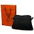 Trim Vintage Hermès Canvas Kosmetiktasche Schwarz Silber