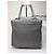 Tote Sac cabas Vintage Prada Nylon Gris Noir - vue 12